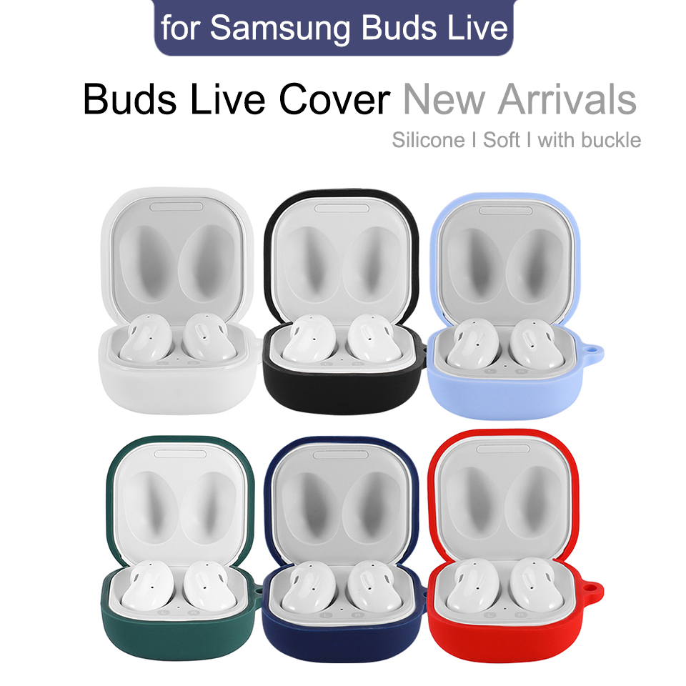 Multi-Color-Bakeey-for-Samsung-Galaxy-Buds-Live-Storage-Case-Pure-TPU-Shockproof-Dust-Proof-Earphone-1758576-1