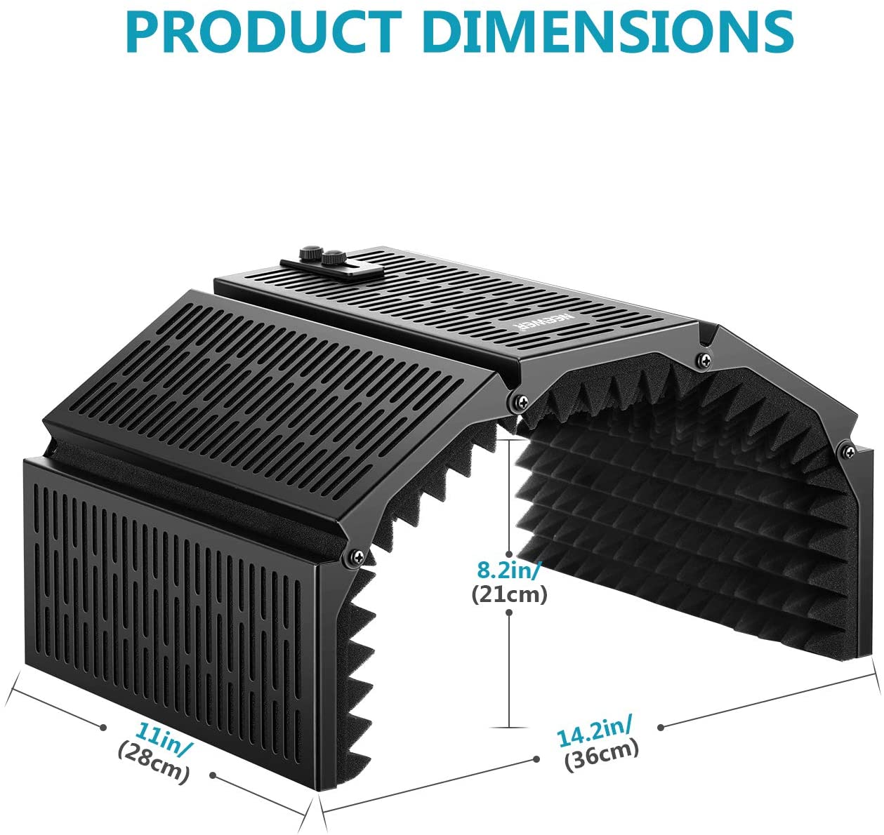 Neewer-5-Plate-Folding-Recording-Microphone-Wind-Screen-Soundproof-Insolation-Shield-1789333-8