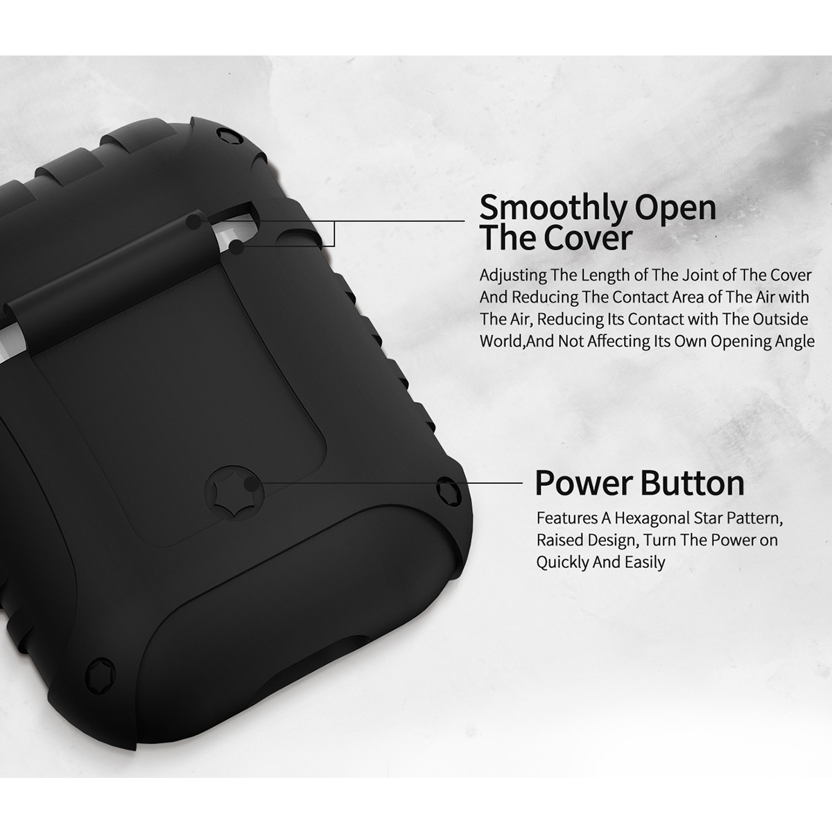 Pure-Armor-Design-Soft-Silicone-Shockproof-Earphone-Storage-Case-Cover-with-Keychain-for-Apple-Airpo-1790438-5