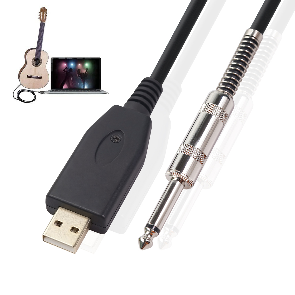 REXLIS-US48S-USB-To-635mm-Electric-Guitar-Bass-Cable-Single-Track-PC-Instrument-Cable-Audio-Adapter--1807970-1