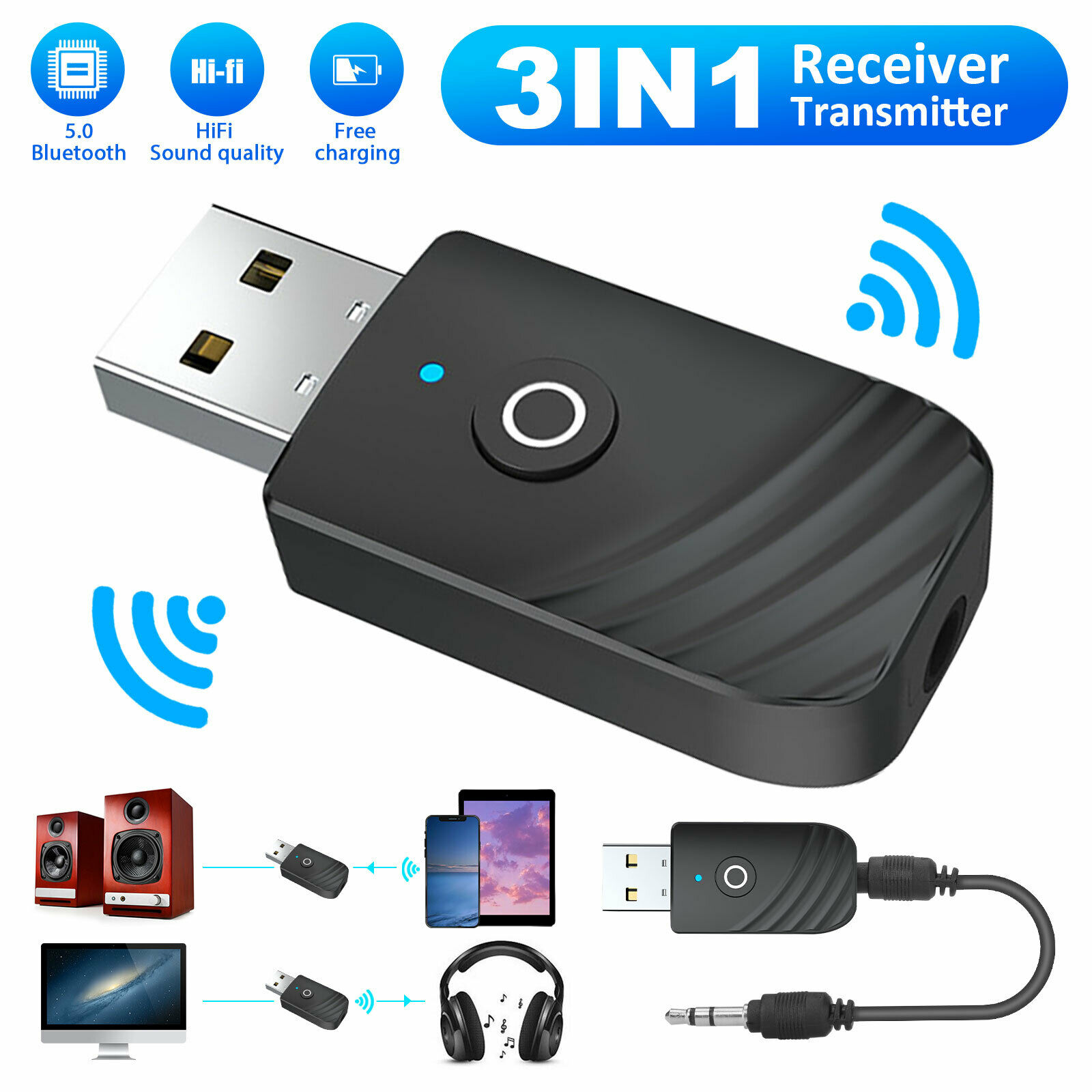 SY319-Wireless-USB-Bluetooth-50-Audio-Transmitter-Receiver-3-In-1-Adapter-For-TV-PC-Car-1850380-1
