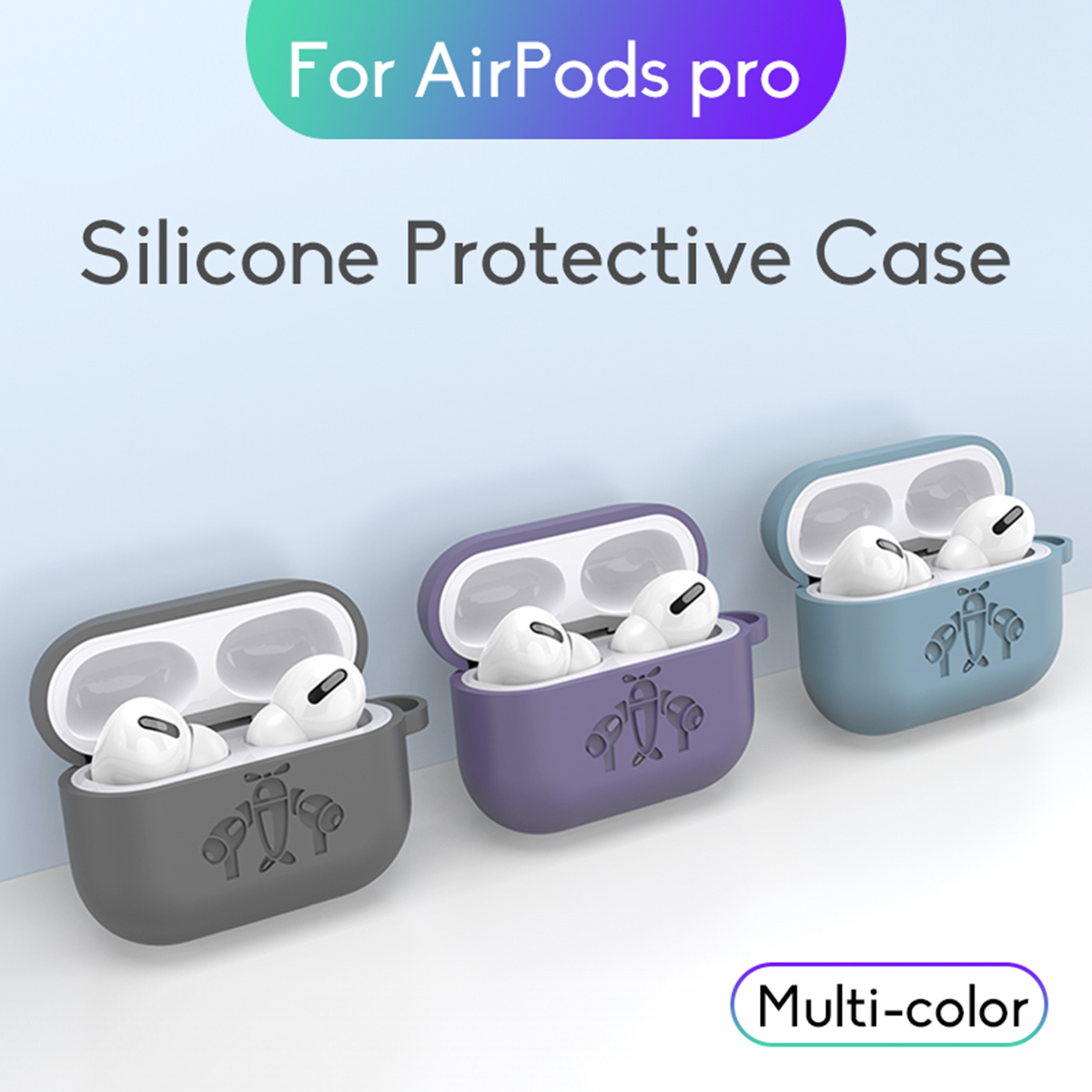 Silicone-Shockproof-Earphone-Storage-Case-with-KeyChain-for-Apple-Airpods-3-Airpods-Pro-1648018-1