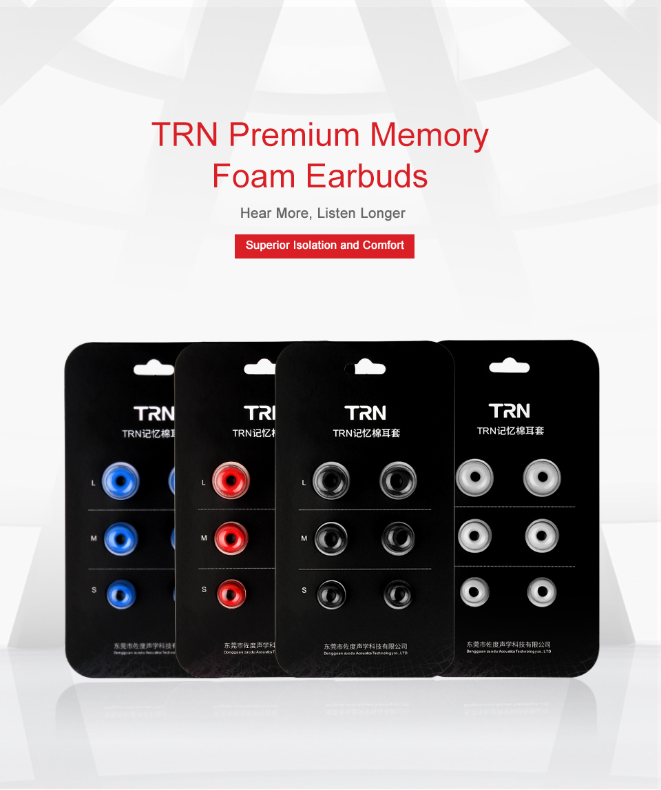 TRN-3-Pairs-of-Rebound-Memory-Foam-Tips-Silicone-In-ear-Earbuds-for-Earphone-Headphone-1471870-1