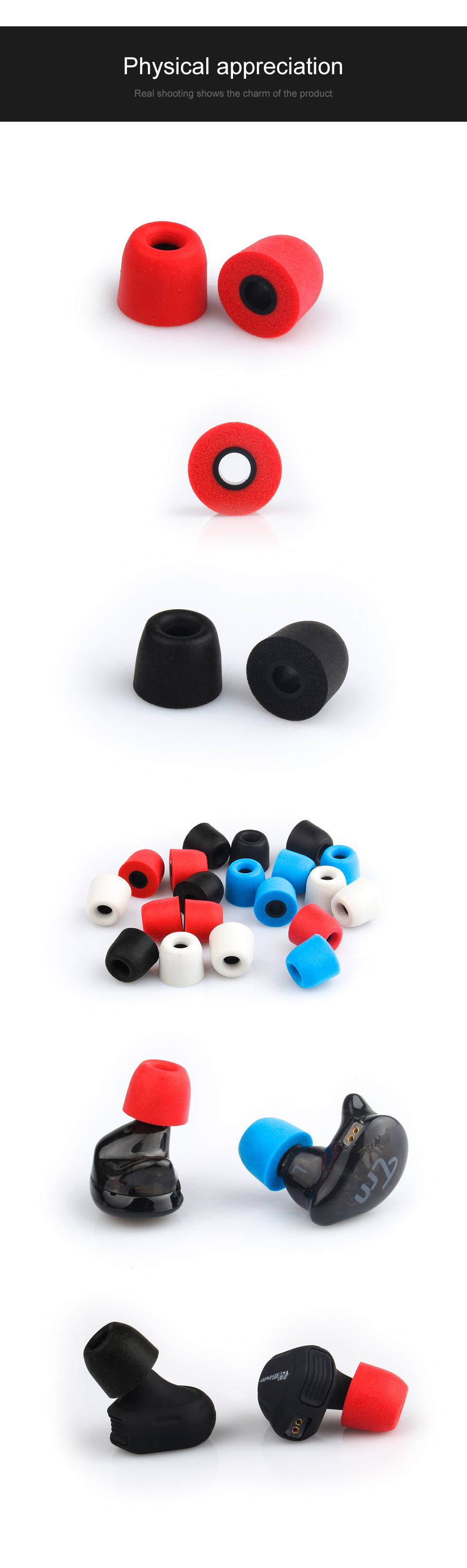 TRN-3-Pairs-of-Rebound-Memory-Foam-Tips-Silicone-In-ear-Earbuds-for-Earphone-Headphone-1471870-8