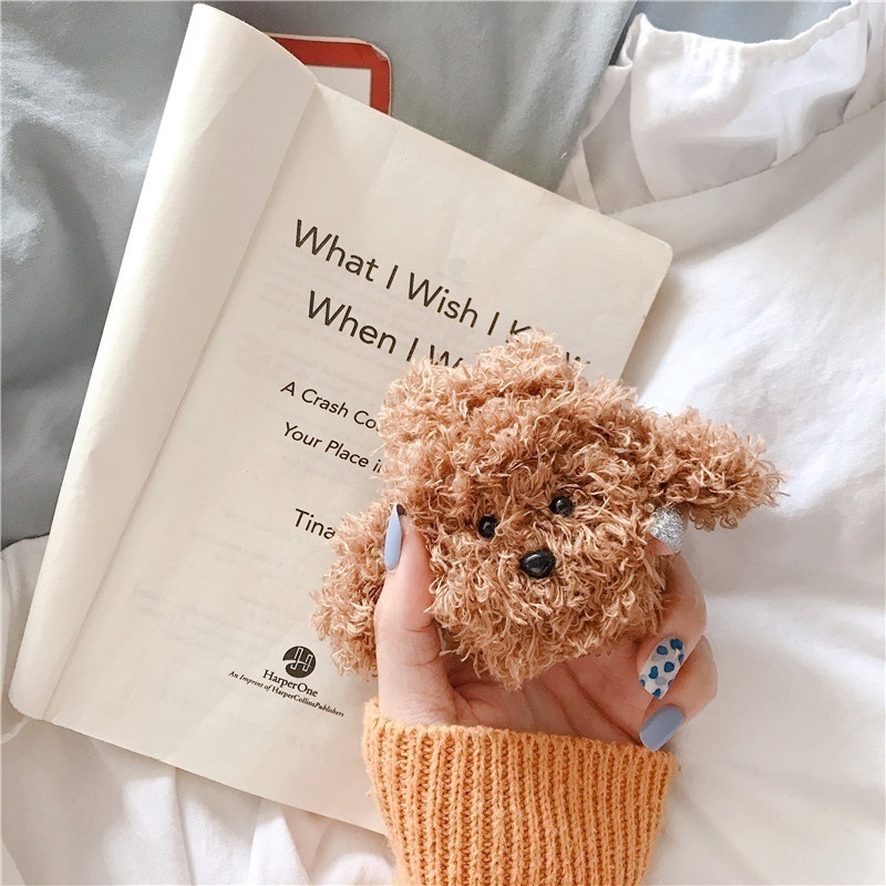 Teddy-Dog-Earphone-Case-Cute-Protectiver-Bag-Storage-Cover-for-Airpods-1613691-4