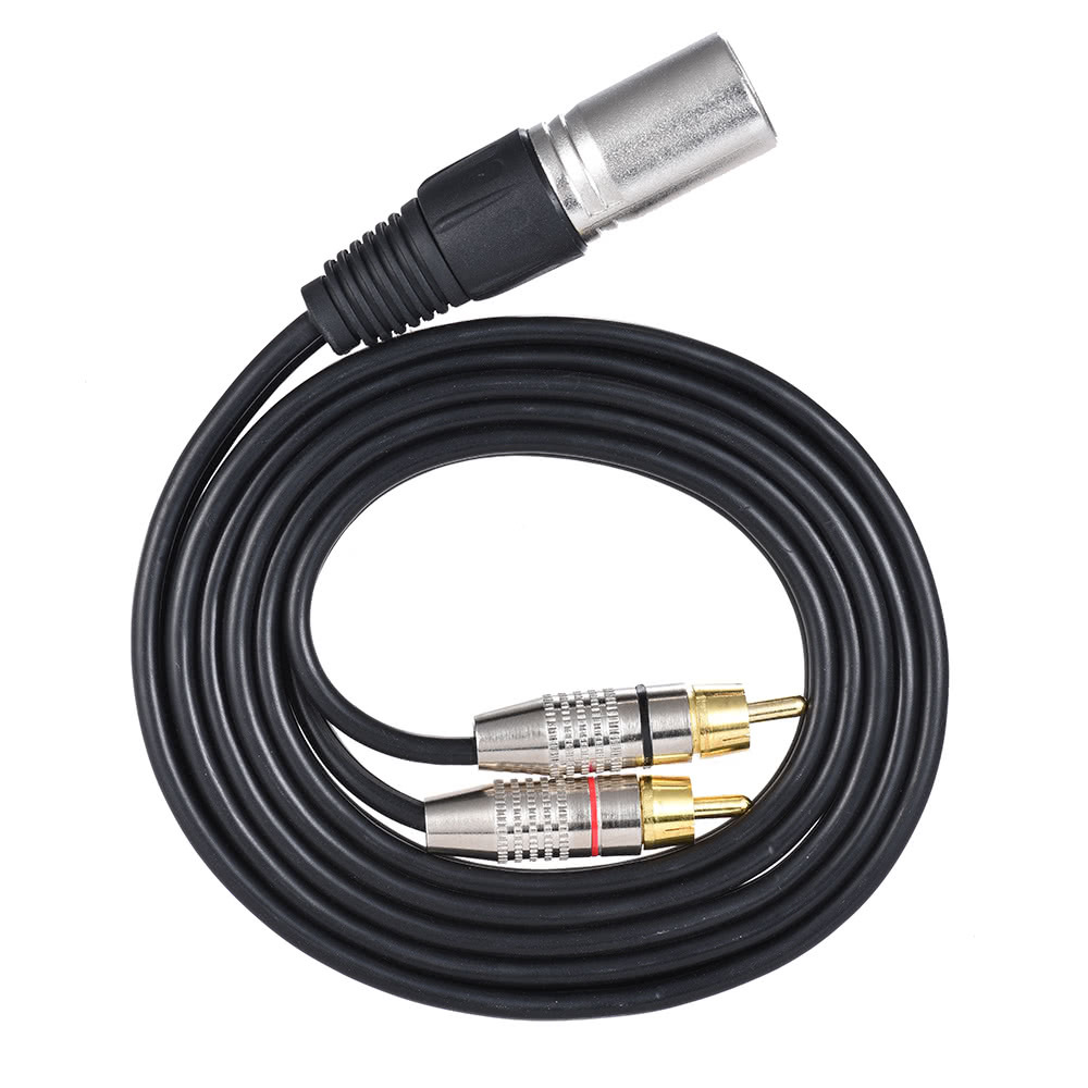 XLR-Female-to-2-RCA-Male-Audio-Microphone-Cable-Audio-Stereo-Mic-Cable-Speaker-Amplifier-Mixer-Line-1836152-8