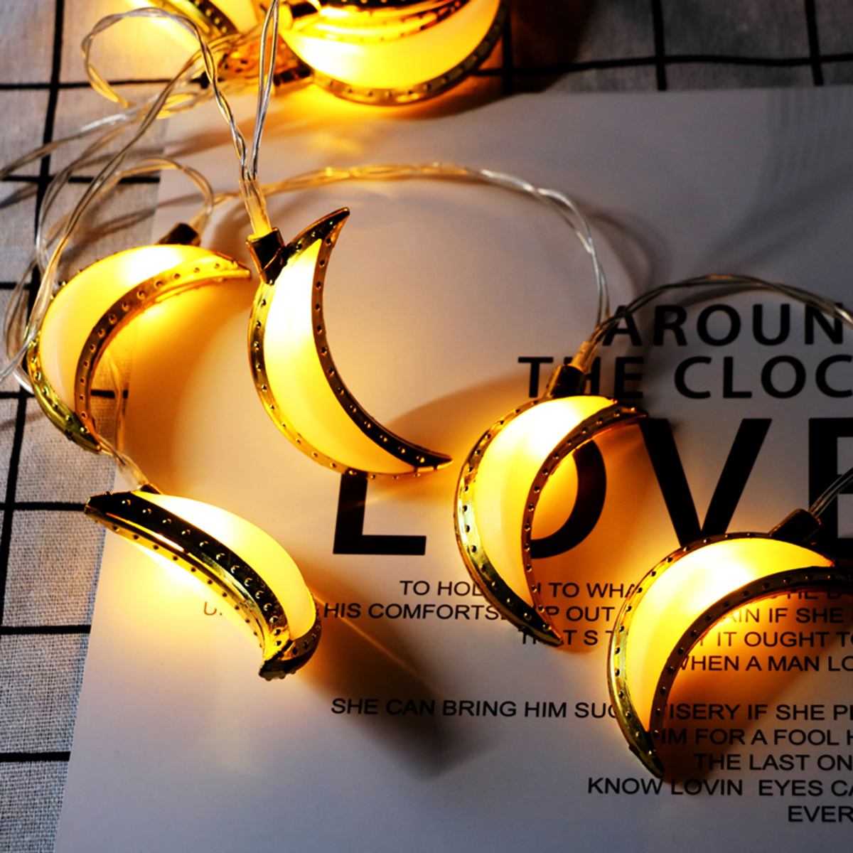10PCS-Golden-Moon-Shape-Eid-Ramadan-LED-String-Light-Lamp--Islamic-Indoor-Home-Party-Decor-1464931-2