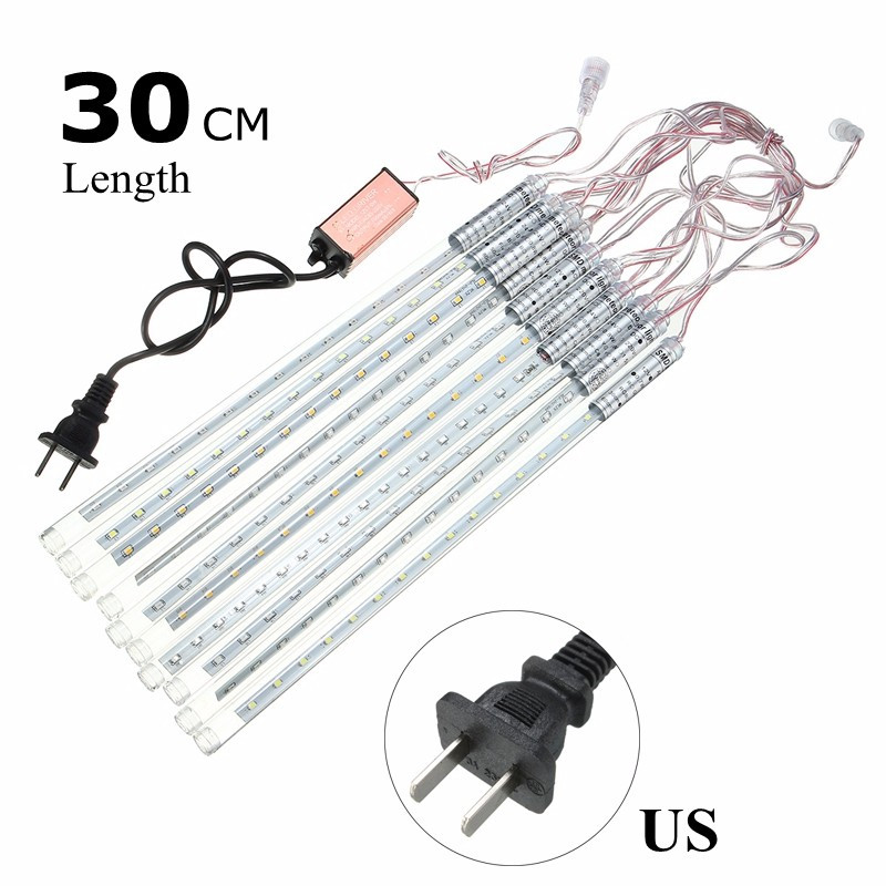 10Tubes-30cm-300LED-Meteor-Shower-Rain-Light-Christmas-Xmas-Tree-Decor-with-Driver-US-Plug-1103167-2