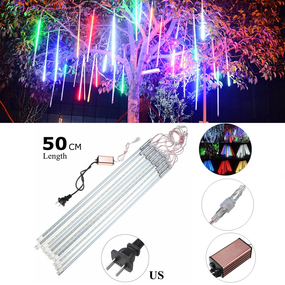 10Tubes-50cm-540LED-Meteor-Shower-Rain-Light-Christmas-Xmas-Tree-Decor-with-Driver-US-Plug-1103212-1