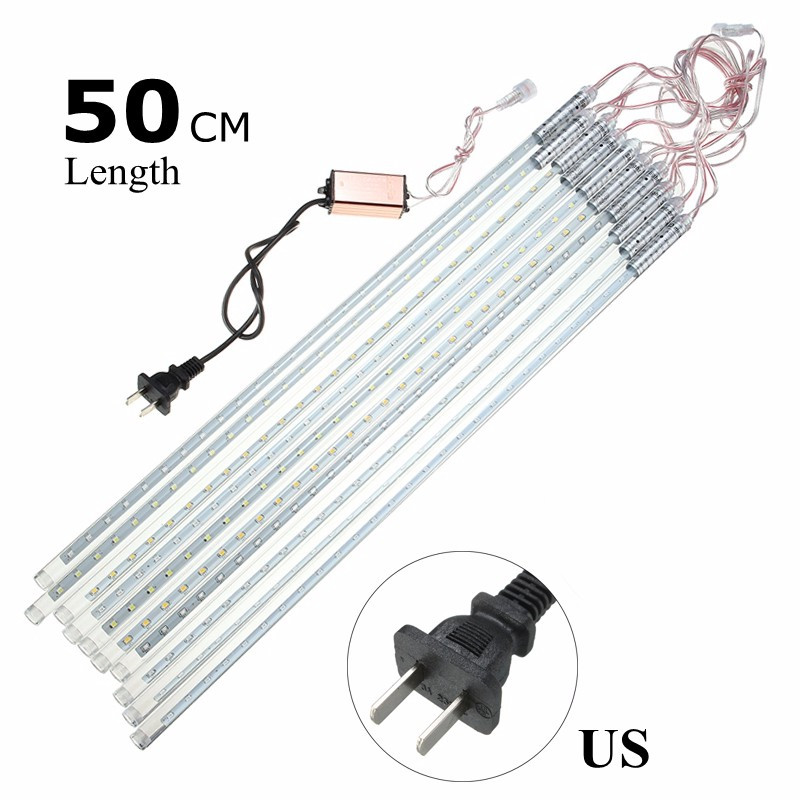 10Tubes-50cm-540LED-Meteor-Shower-Rain-Light-Christmas-Xmas-Tree-Decor-with-Driver-US-Plug-1103212-2