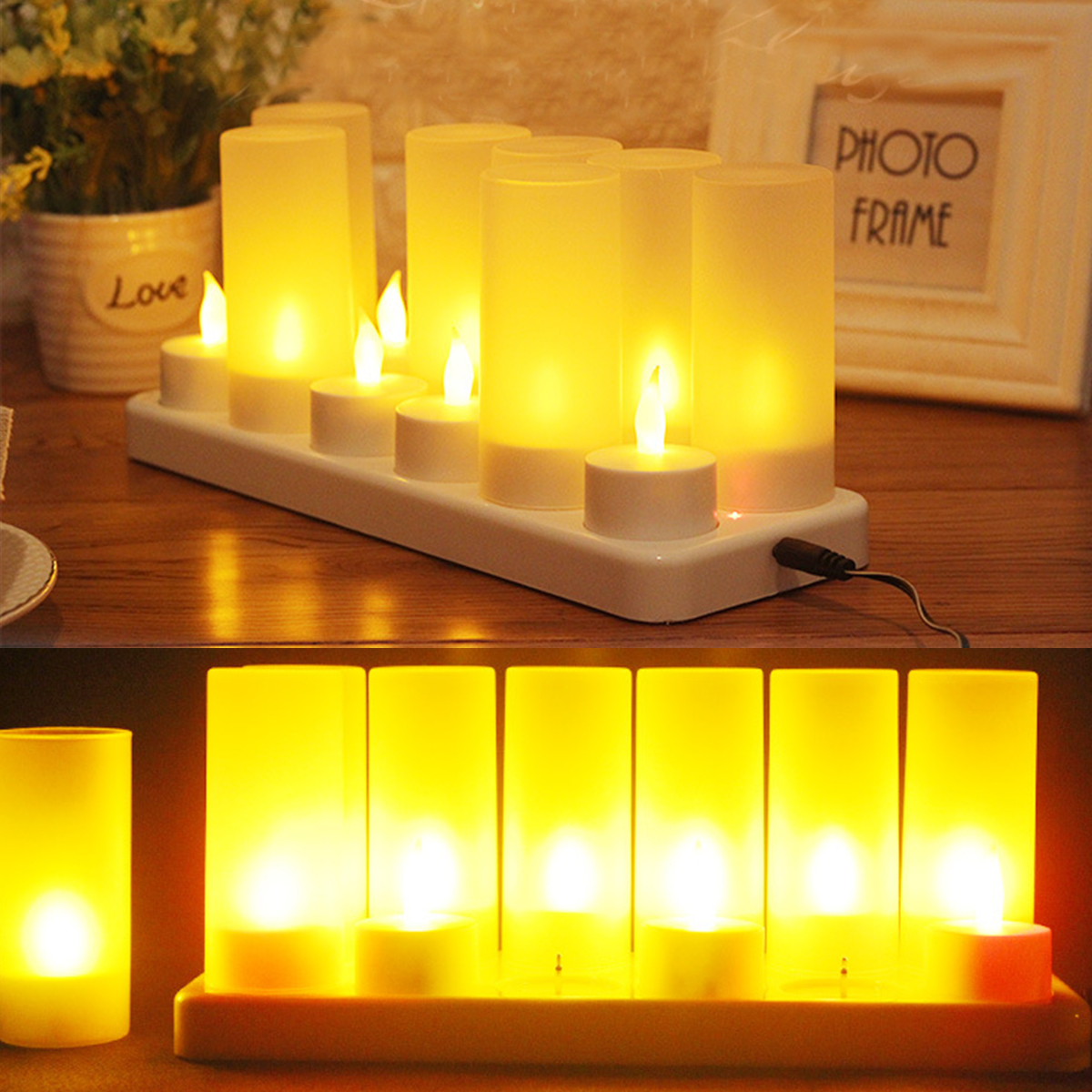 12PCS-Flameless-LED-Candle-Light-Rechargeable-Flickering-Tea-Lamp-for-Birthday-Party-US-Plug-AC110V-1675885-3