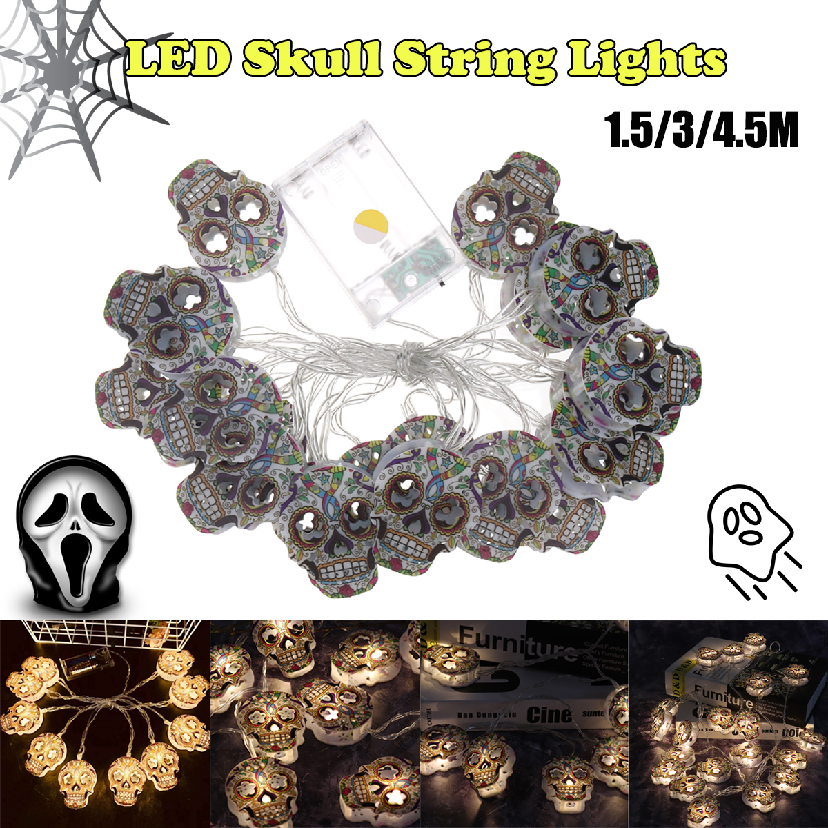 15M-3M-45M-Skull-Halloween-LED-Fairy-String-Light-Battery-Powered-Outdoor-Garden-Party-Lamp-1742913-1