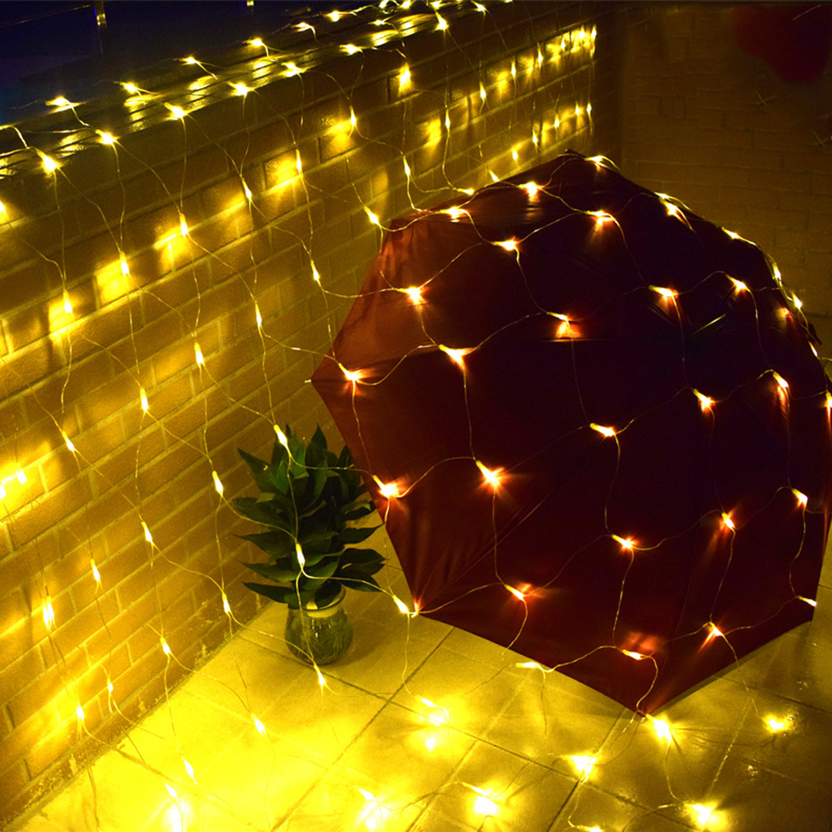 15x15M2x3M4x6M-LED-Net-Mesh-Fairy-String-Light-Outdoor-Garden-Curtain-Lamp-Christmas-Festival-Decor--1737292-3