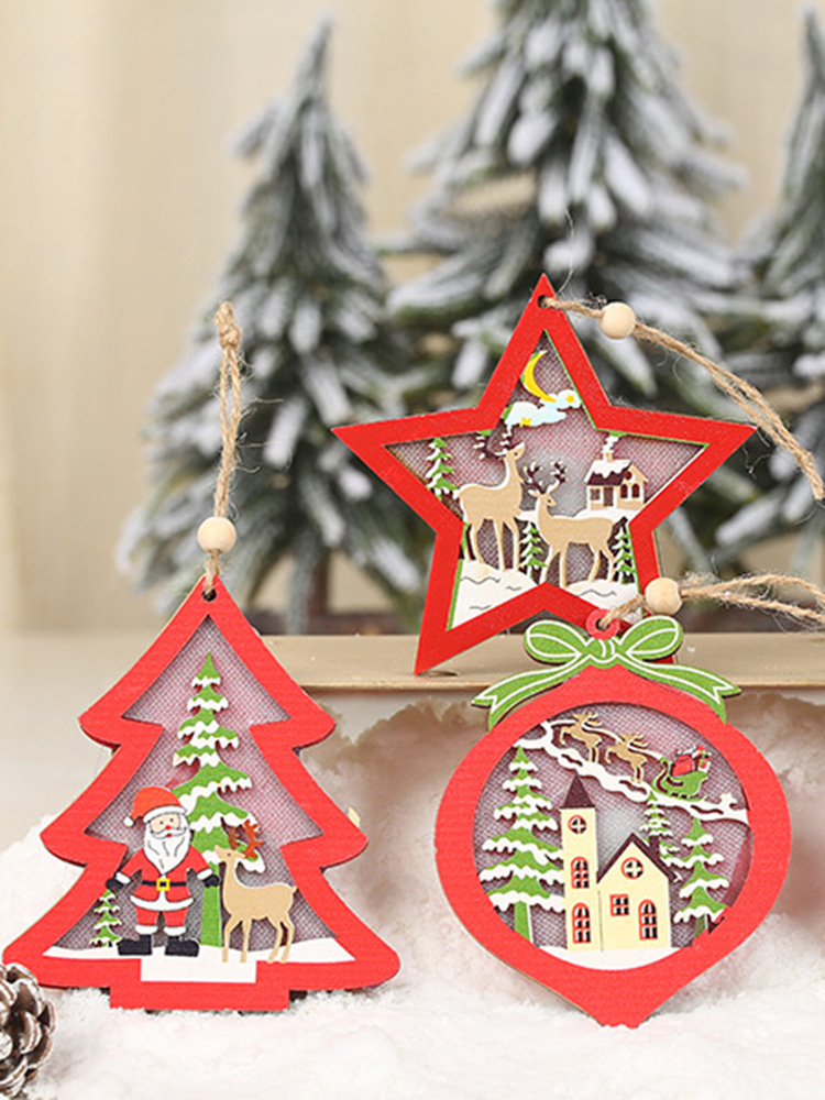 1Pcs-Christmas-Ornaments-With-Light-Hollow-Wooden-Pendants-Creative-Car-Small-Tree-Ornaments-1773355-2