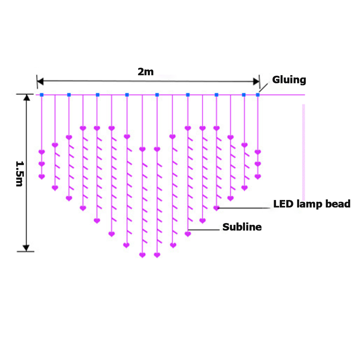 200X150cm-LED-LoveButterfly-Shape-Curtain-Lights-String-USB-Powered-Waterproof-Wall-Light-Hanging-Fa-1704556-13