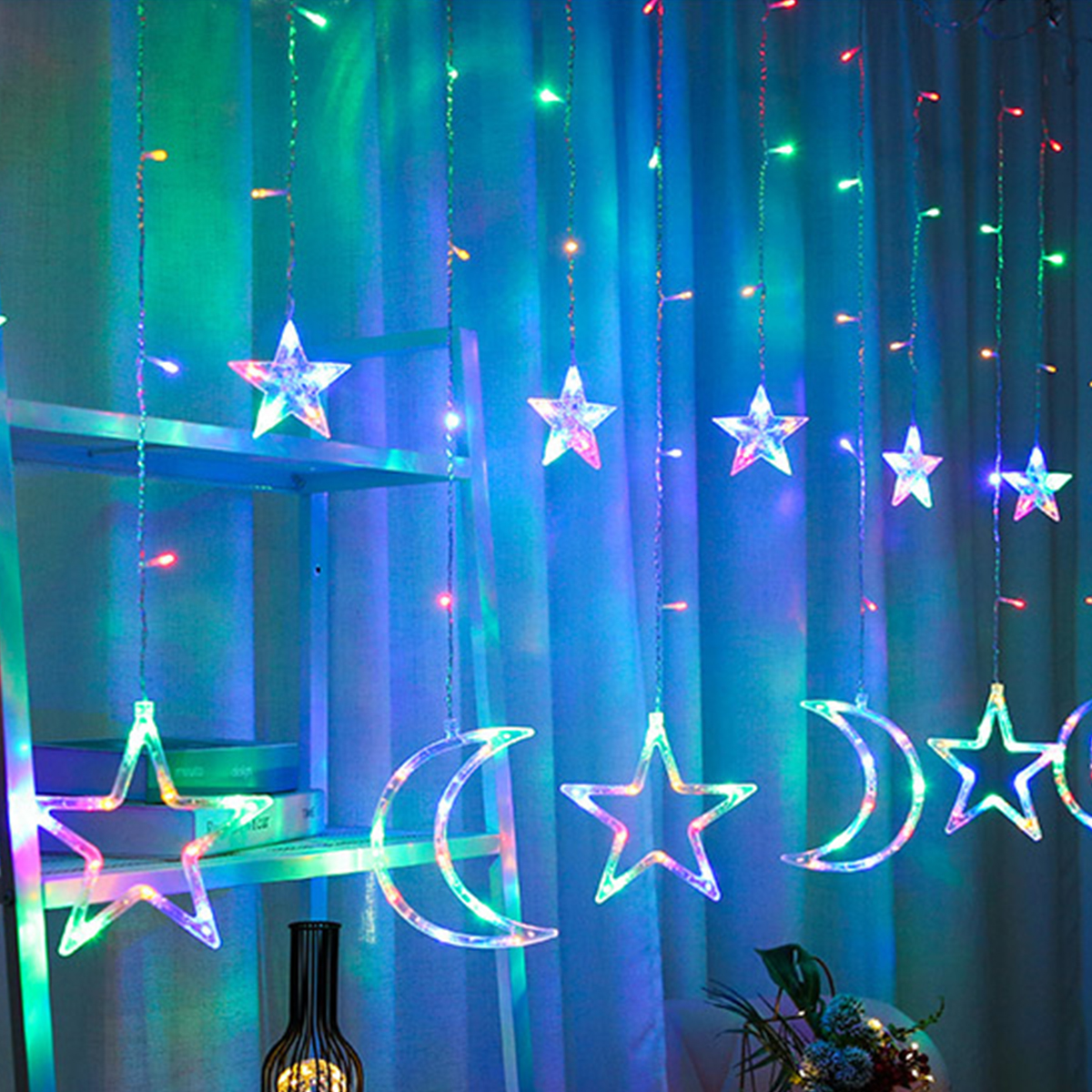 220V-EU-Plug-LED-Icicle-Star-Moon-Lamp-Fairy-Curtain-String-Lights-Christmas-Garland-Outdoor-1800293-4