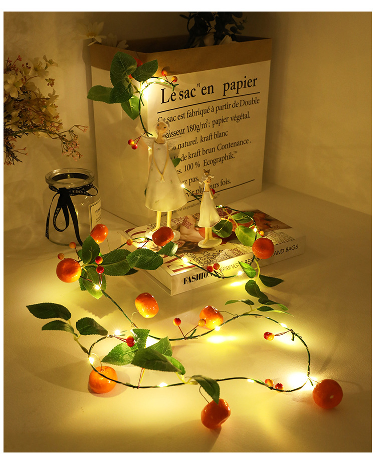 2M-LED-Light-String-Artificial-Orange-Rattan-Sunflower-Green-Vines-Battery-Powered-Copper-Wire-Lamp--1679312-2