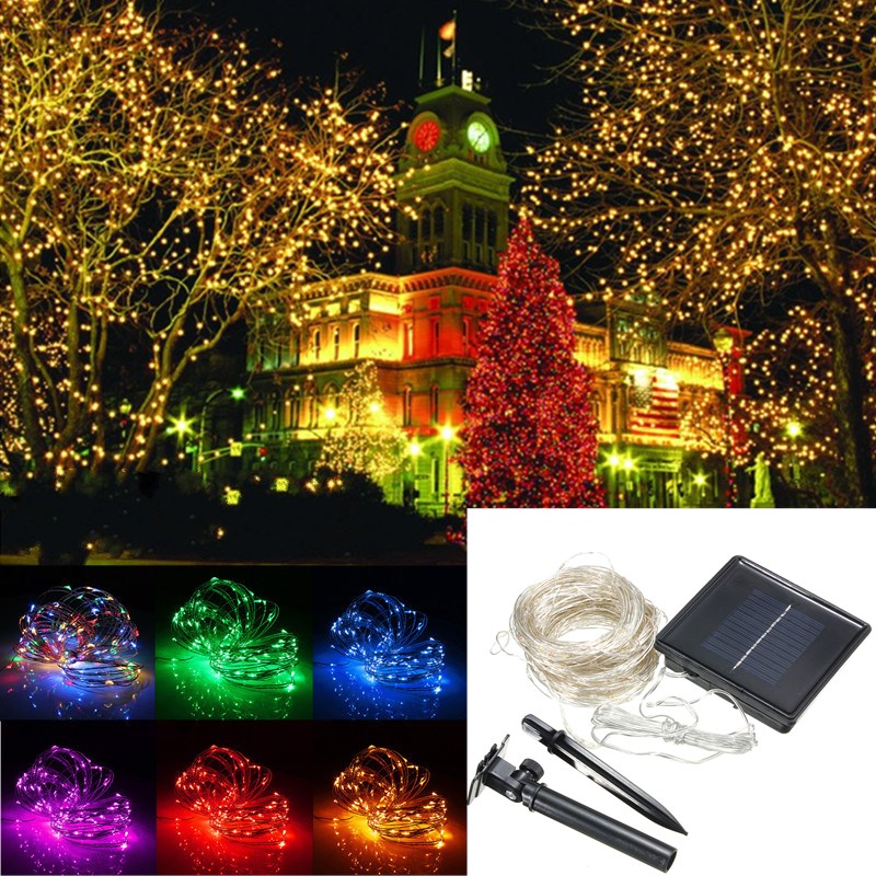 32M-Solar-Powered-LED-String-Sliver-Wire-Fairy-Light-Christmas-Lamp-Waterproof-1103658-1