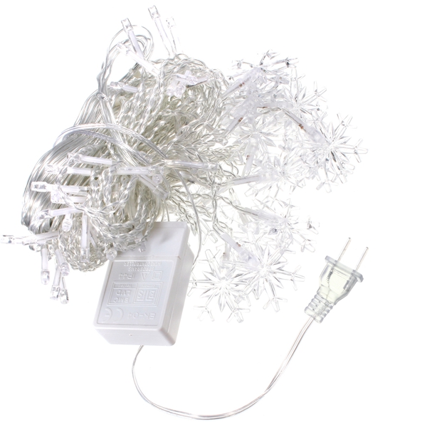 35M-100LED-Snowflake-Ice-Curtain-String-Fairy-Lights-Xmas-Party-Wedding-Decor-110V-1019282-2