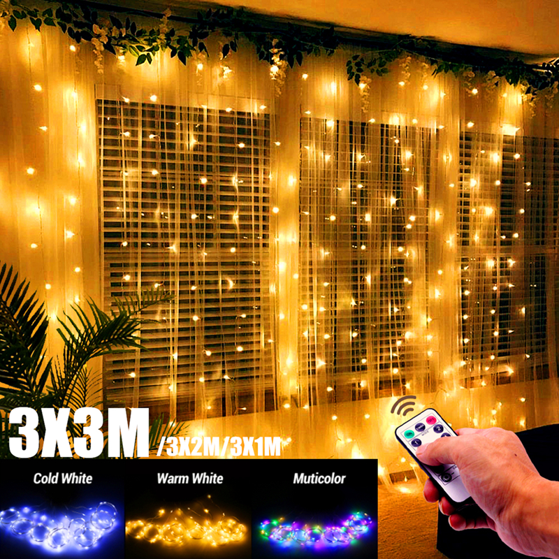 3mx1m3mx2m3mx3m-LED-Fairy-Curtain-String-Light-Remote-Control-8-Modes-USB-Hanging-Wedding-Bedroom-Pa-1711998-1