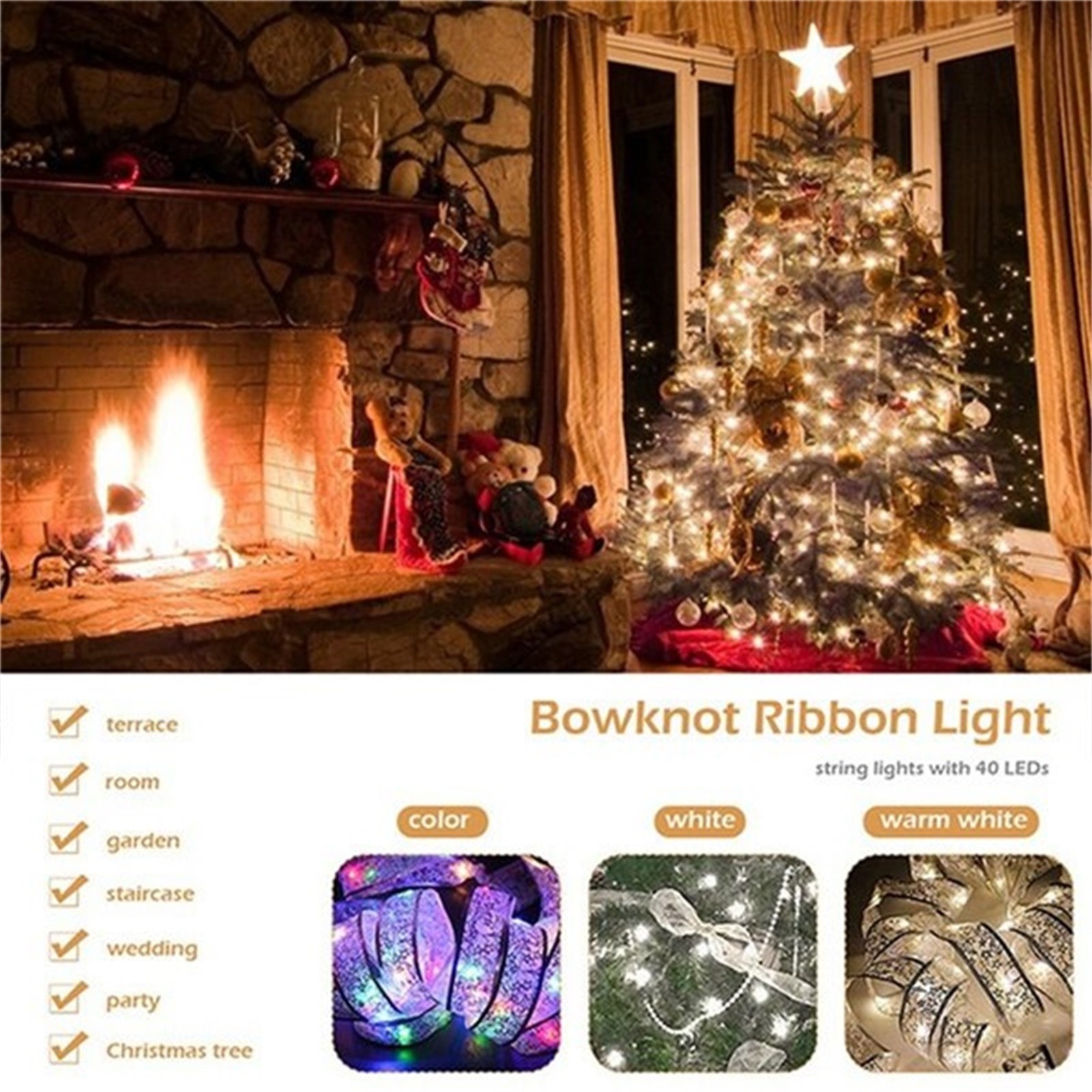 4M-40LED-Fairy-String-Lights-Gold-Silver-Bowknot-Ribbon-LED-Christmas-Tree-Light-Home-Party-Decorati-1918461-2