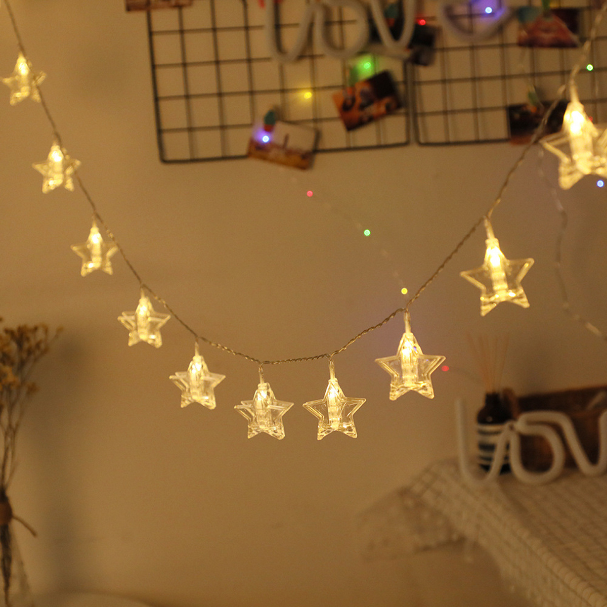 Battery-Operated-6M-Warm-White-Colorful-40-LED-Star-Photo-Clips-String-Light-Christmas-Wedding-Decor-1354039-3