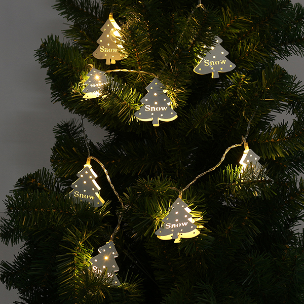 Battery-Powered-10LEDs-Snowflake-Metal-Warm-White-Pure-White-Green-String-Light-for-Christmas-1198232-4