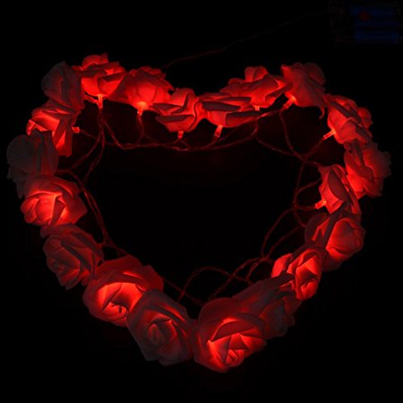 Battery-Powered-20LEDs-Red-Purple-Rose-Flower-Indoor-Fairy-String-Light-for-Christmas-Wedding-Patio-1210159-4