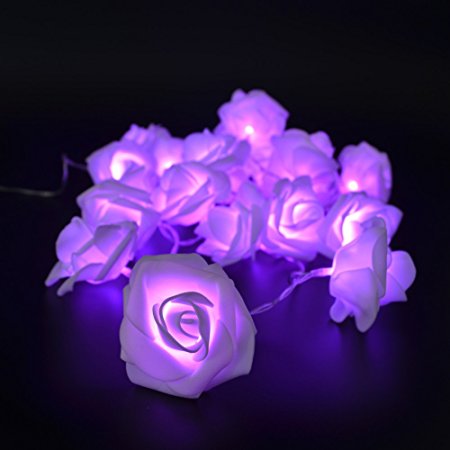 Battery-Powered-20LEDs-Red-Purple-Rose-Flower-Indoor-Fairy-String-Light-for-Christmas-Wedding-Patio-1210159-5