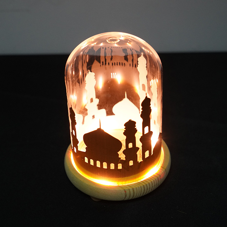 Battery-Powered-Ramadan-Mosque-Night-Light-Glass-Cover-Wooden-Base-Decoration-Gift-1818610-2