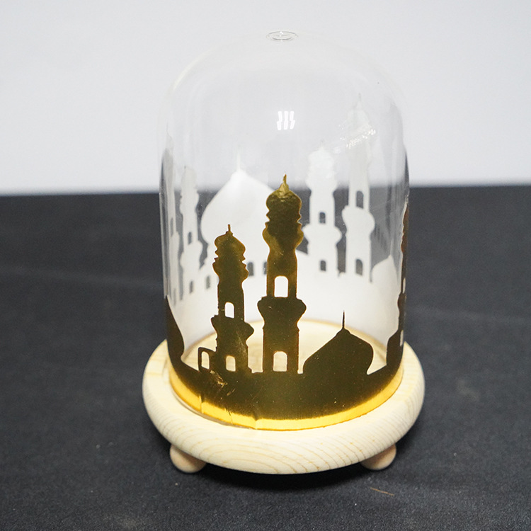 Battery-Powered-Ramadan-Mosque-Night-Light-Glass-Cover-Wooden-Base-Decoration-Gift-1818610-6