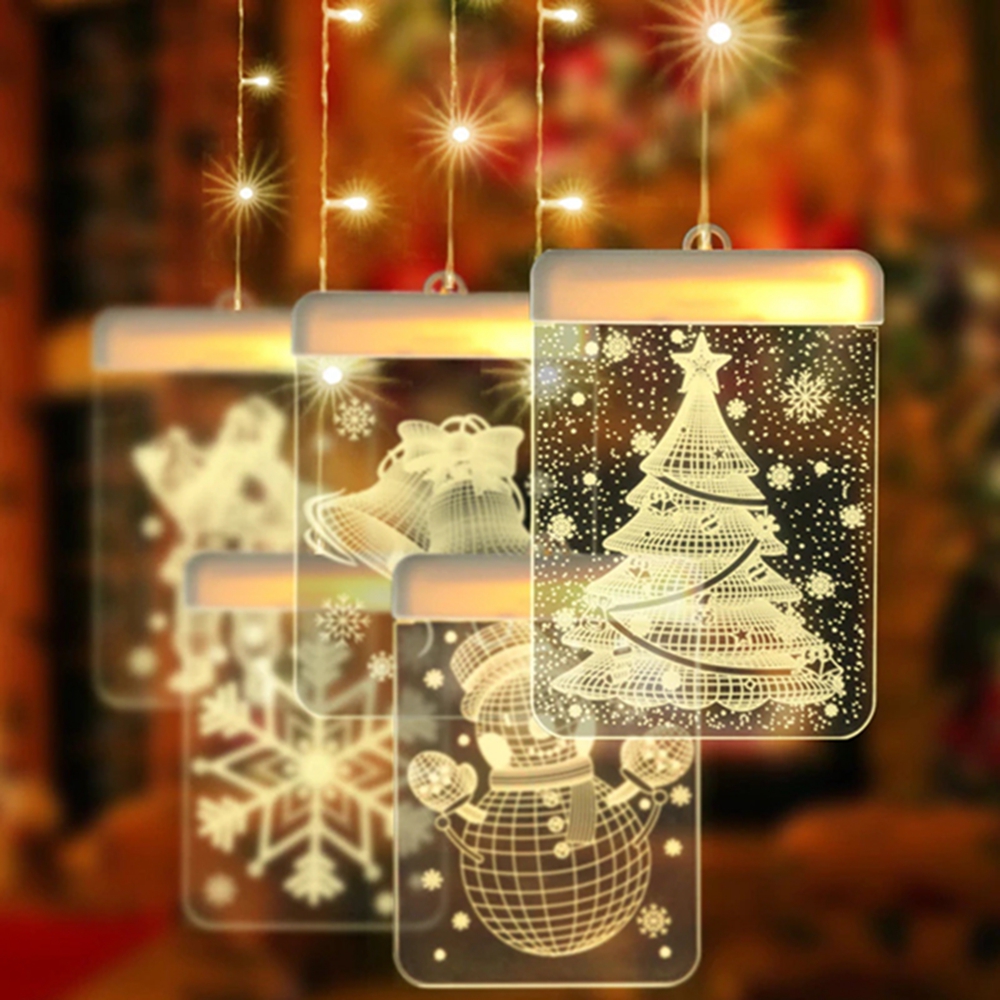 DC5V-USB-Santa-Claus--Bell--Christmas-Tree--Snowflake--Snowman-3D-LED-Hanging-Window-Curtain-String--1570173-4