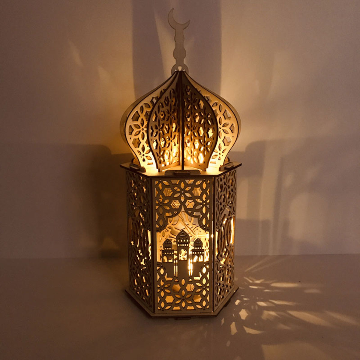 Islam-Eid-Ramadan-Mubarak-Decoration-Wooden-Golden-LED-Lantern-Basswood-Night-Light-1688915-4