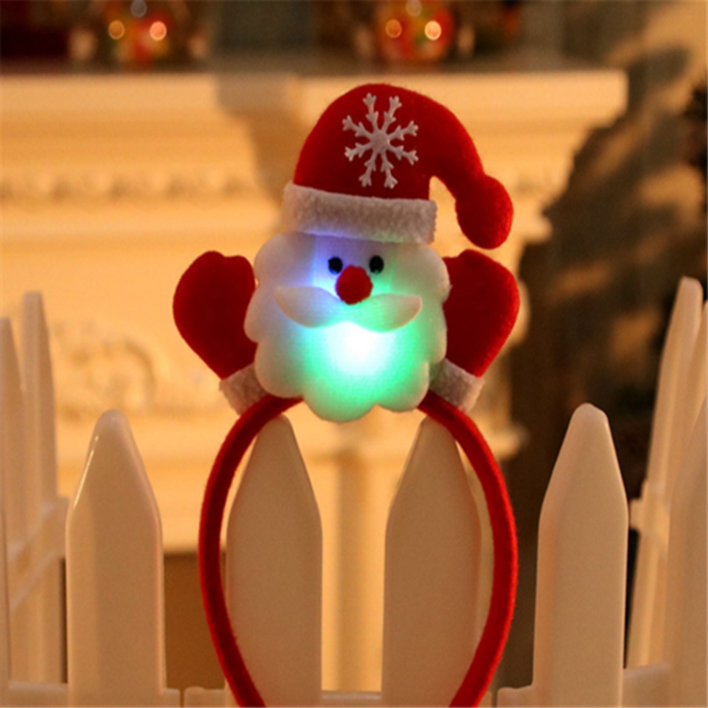 LED-Single-Headband-Hair-Band-Christmas-Santa-Deer-Snowman-Bear-Pattern-with-RGB-Light-1377061-4