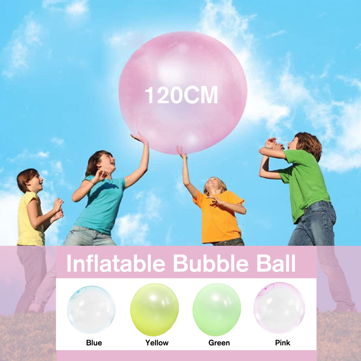 120CM-Multi-color-Bubble-Ball-Inflatable-Filling-Water-Giant-Ball-Toys-for-Kids-Play-Gift-1891654-2