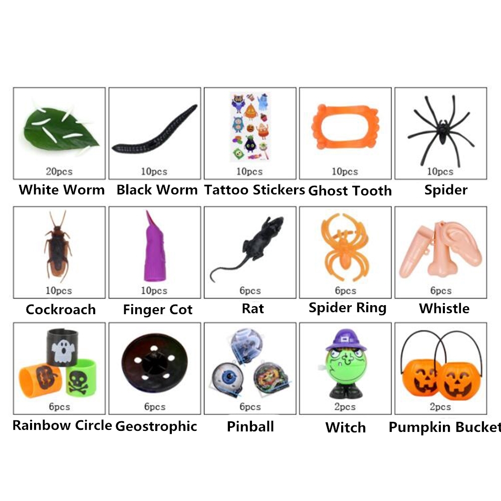 120PCS-Mischievous-Insect--Halloween-Tricky-Toys-for-Childrens-Party-Games-1747136-4