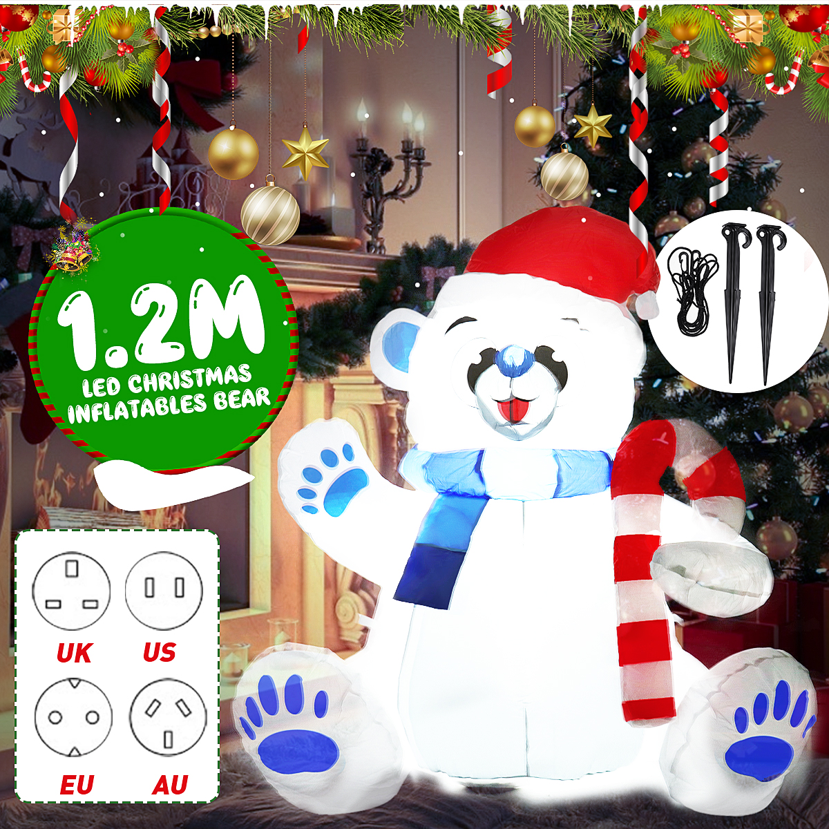 12M-LED-Christmas-Waterproof-Polyester-Built-In-Blower-UV-resistant-Inflatable-Bear-Toy-for-Christma-1829733-2