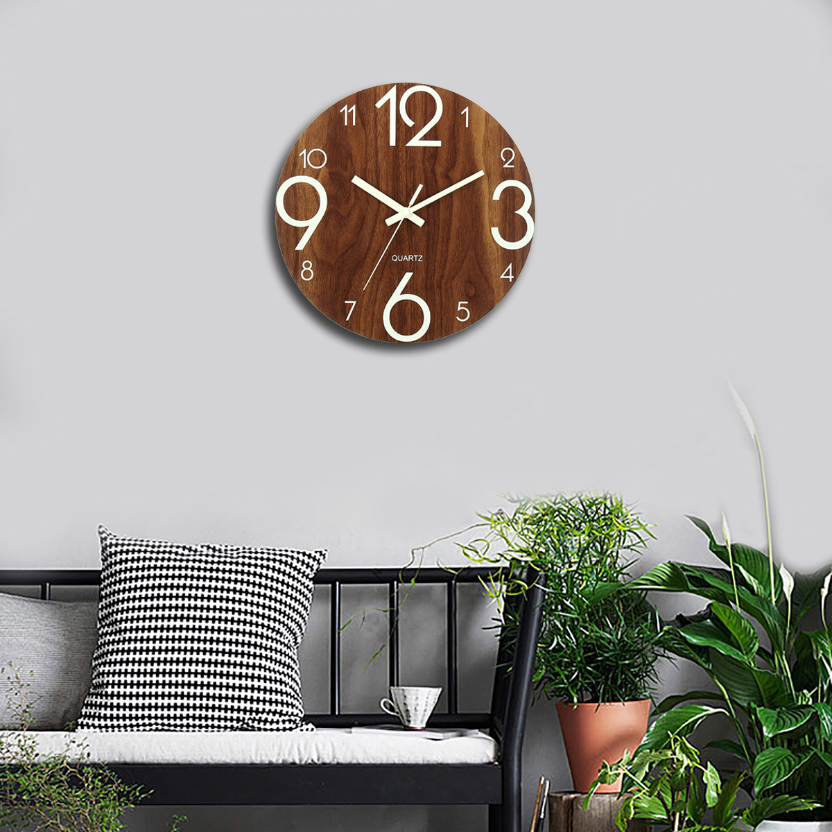 12quot-Luminous-Wall-Clock-Quartz-Wooden-Silent-Non-Ticking-Dark-Home-Room-Decor-1496359-4