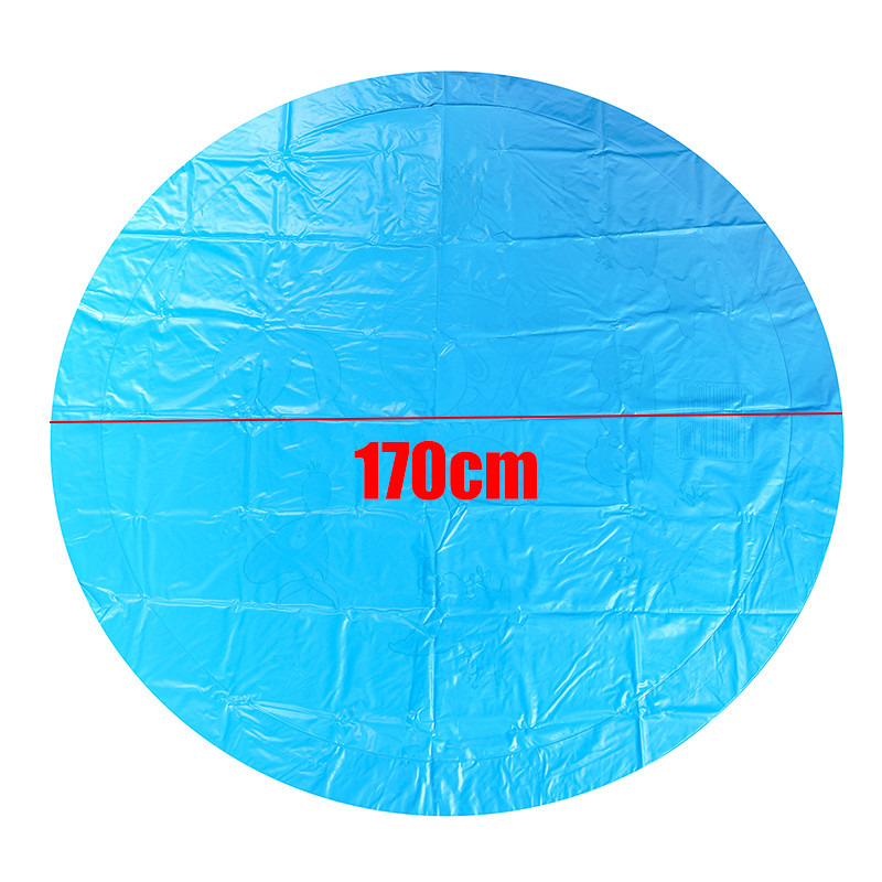 170cm-Blue-Dinosaur-Round-Edge-Inflatable-Water-Pad-Water-Outdoor-Toys-1688901-8