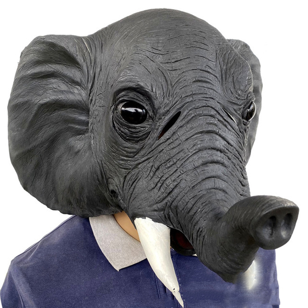 264328cm-Grey-Elephant-Environmental-Protection-Latex-Mask-for-Halloween-Toys-1745971-2