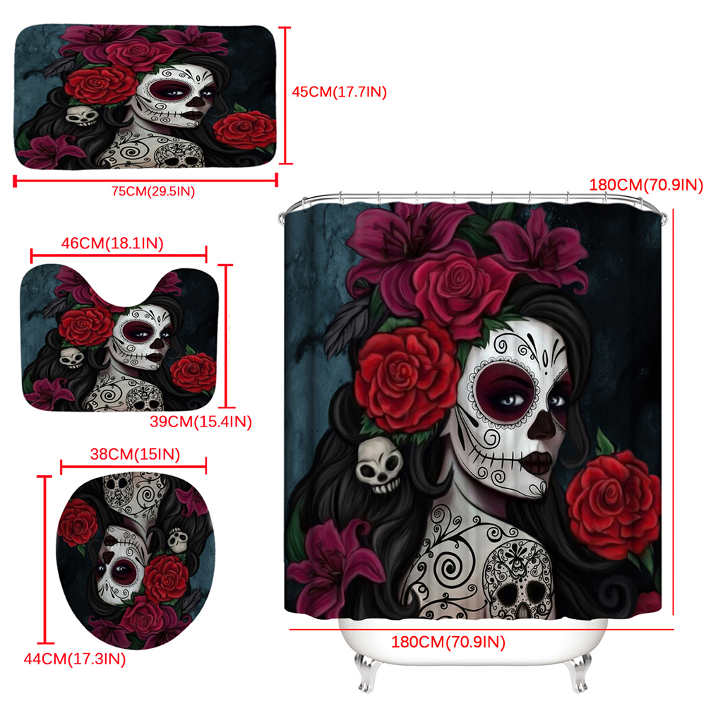 3D-Printed-Waterproof-Polyester-Shower-Bath-Curtain-Set-of-Halloween-Woman-for-Holidays--Party-Gadge-1754675-11