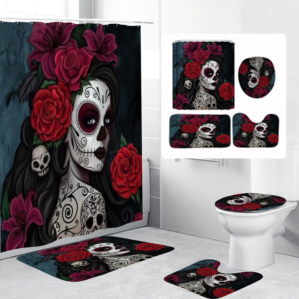 3D-Printed-Waterproof-Polyester-Shower-Bath-Curtain-Set-of-Halloween-Woman-for-Holidays--Party-Gadge-1754675-4