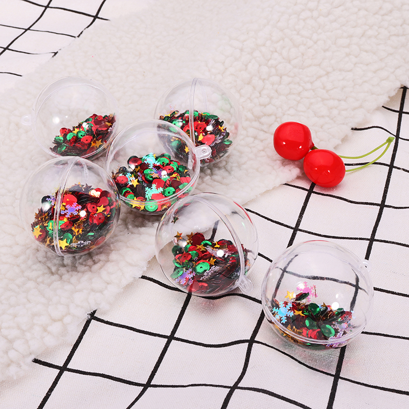 6PCS-Christmas-Party-Home-Decoration-5CM-Sequin-Transparent-Ball-Bauble-Ornament-Kids-Children-Gift-1231324-2