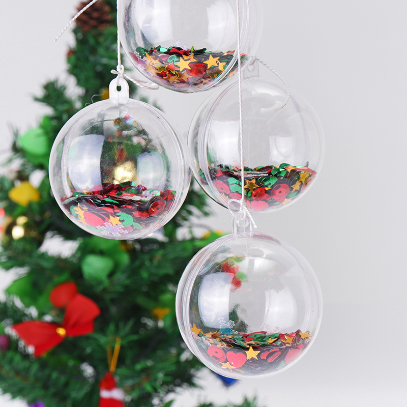 6PCS-Christmas-Party-Home-Decoration-5CM-Sequin-Transparent-Ball-Bauble-Ornament-Kids-Children-Gift-1231324-7