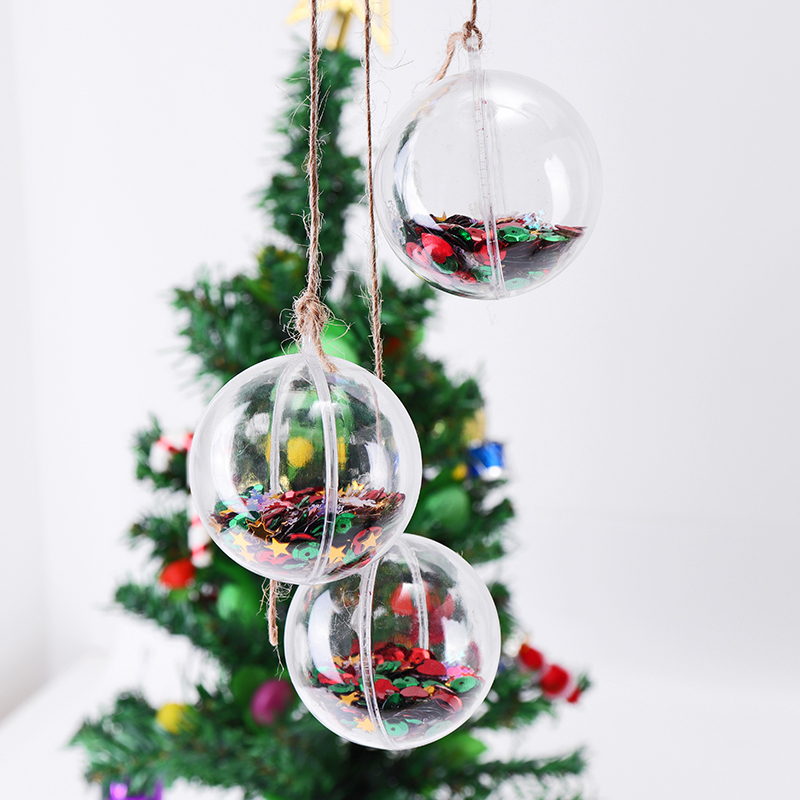 6PCS-Christmas-Party-Home-Decoration-5CM-Sequin-Transparent-Ball-Bauble-Ornament-Kids-Children-Gift-1231324-9