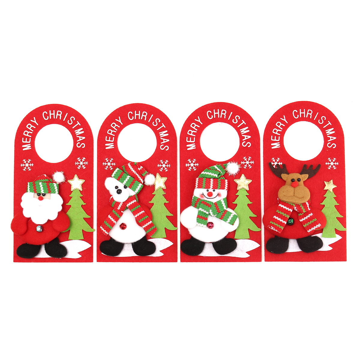 Applique-Style-Christmas-Decor-Beautiful-Detailed-Design-Padded-Felt-Door-Hanger-1106374-2