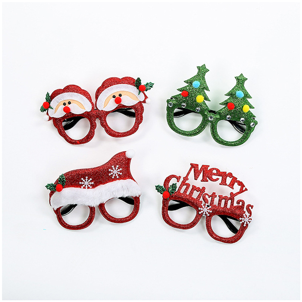 Christmas-Cartoon-Hat-Letter-Snowman-Tree-Glasses-Frame-Children-Adult-Party-Dress-Up-Toy-for-Home-D-1781994-2