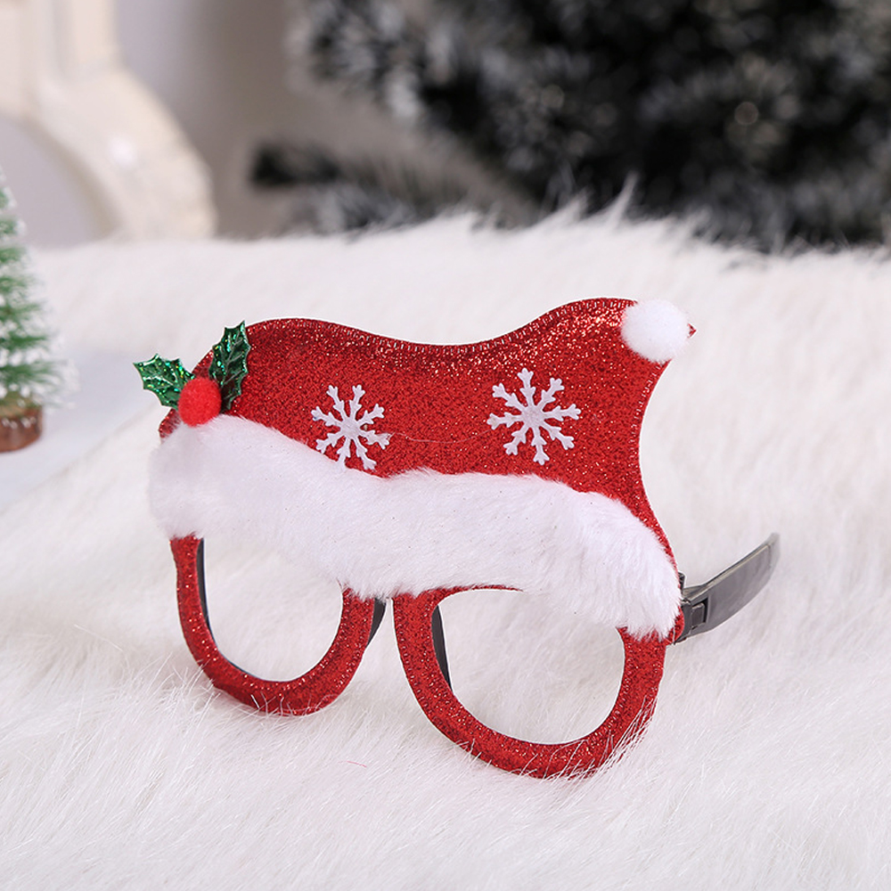 Christmas-Cartoon-Hat-Letter-Snowman-Tree-Glasses-Frame-Children-Adult-Party-Dress-Up-Toy-for-Home-D-1781994-4