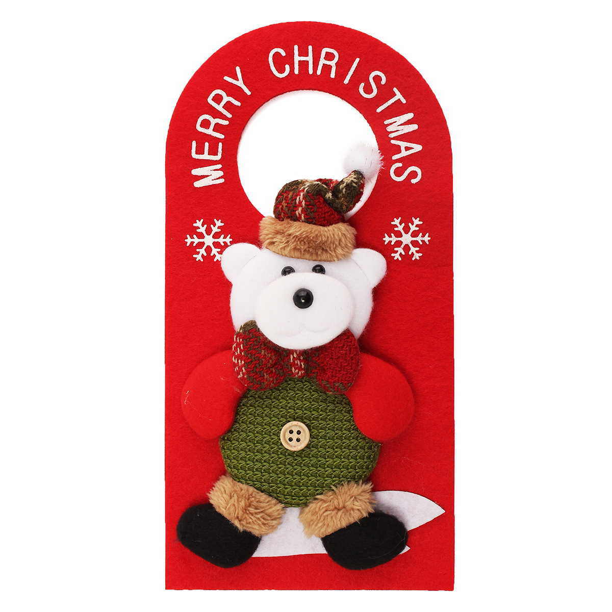 Christmas-Decoration-Santa-Claus-Elk-Applique-Style-Lovely-Detailed-Design-Padded-Felt-Door-Hanger-1106373-4
