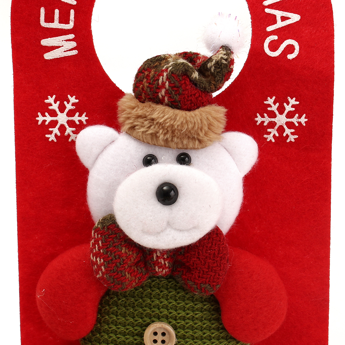Christmas-Decoration-Santa-Claus-Elk-Applique-Style-Lovely-Detailed-Design-Padded-Felt-Door-Hanger-1106373-5